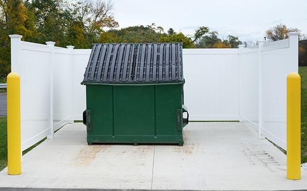 all of our commercial dumpsters come with lids to keep debris consisted of and prevent weather damage